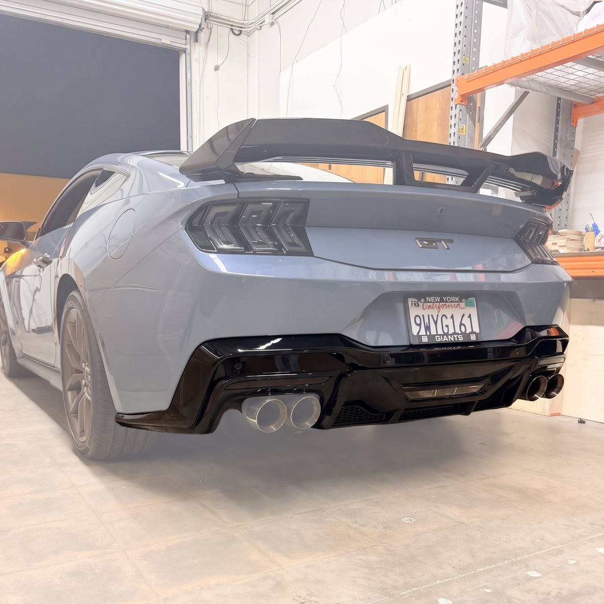 2024+ Mustang Dark Horse Style Rear Diffuser | Gloss Black