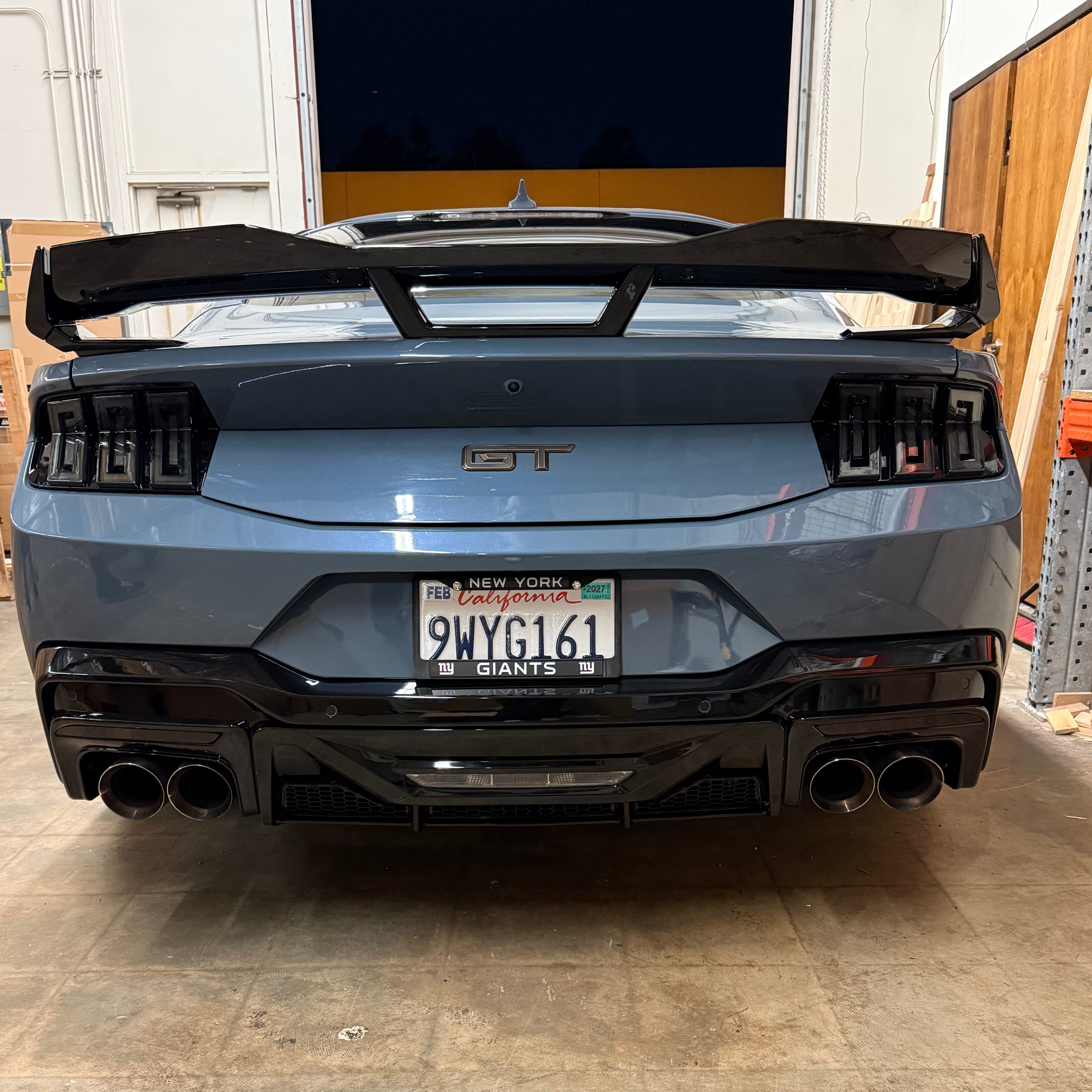 2024+ Mustang Dark Horse Style Rear Diffuser | Gloss Black