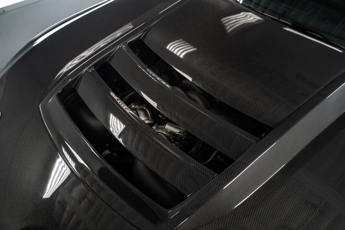 Dark Horse SC Hood for 2024+ Ford Mustang S650 by MAZ Muscle