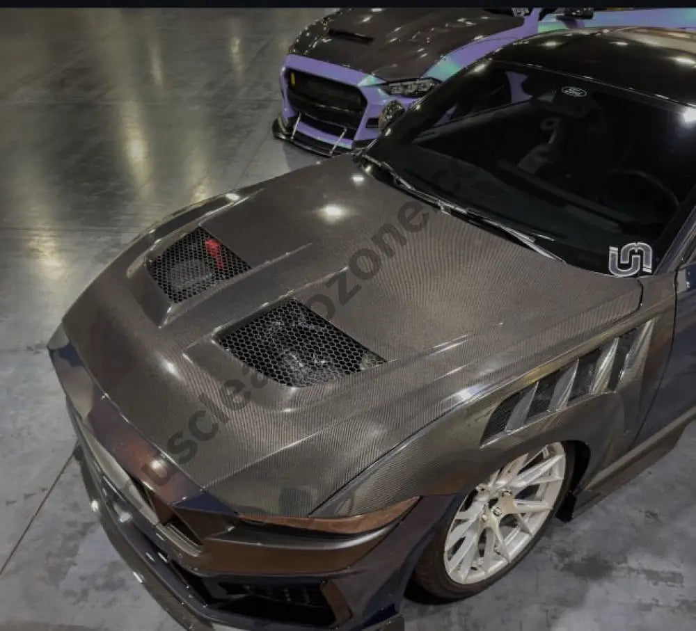 GTD Carbon Fiber Hood for 2024 Mustang performance fit
