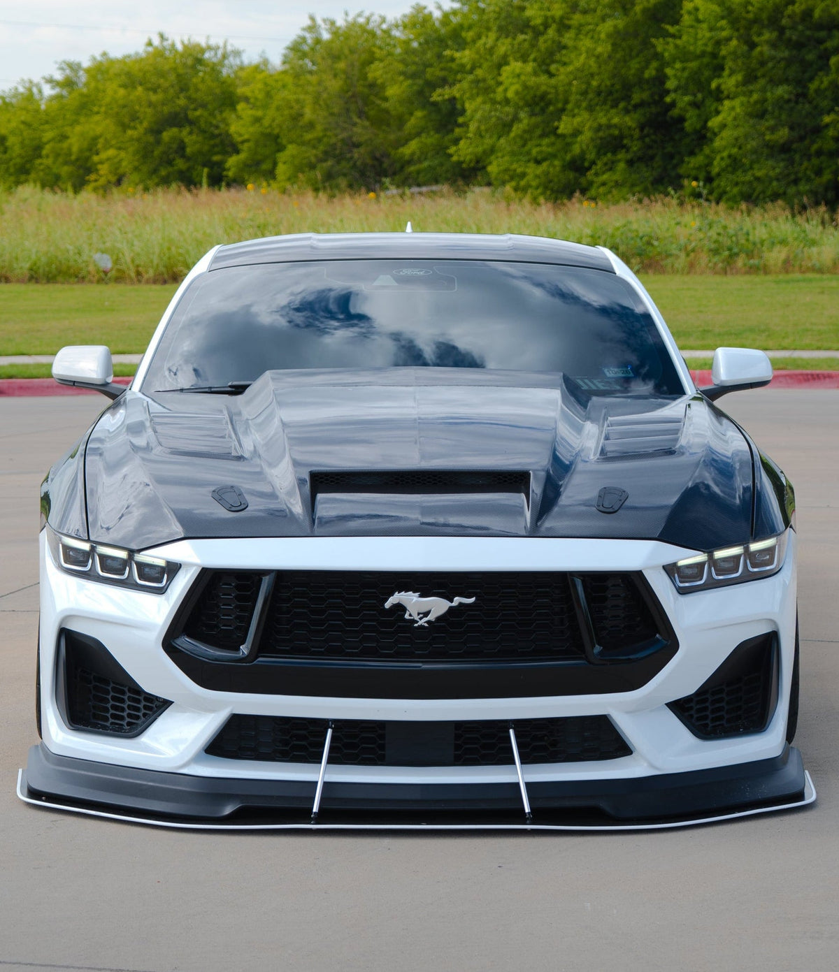 High Cowl Terminator Hood for 2024+ Ford Mustang S650 by MAZ Muscle