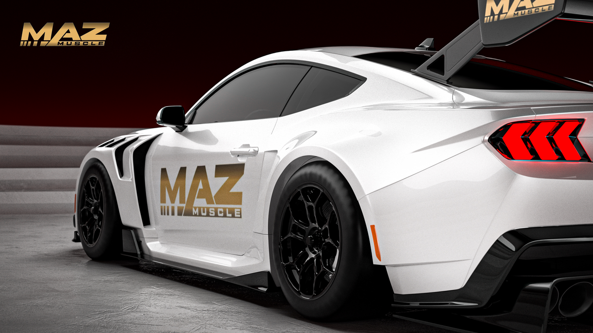 R1 Evo Widebody Kit for 2024+ Ford Mustang S650 by MAZ Muscle