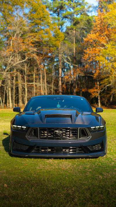 2024 Mustang Dry Carbon Fiber Terminator Hood Vented Design