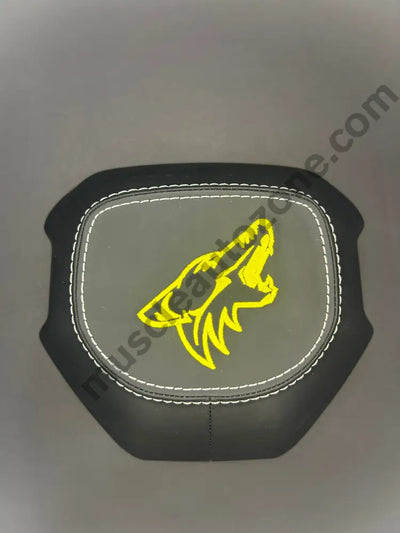 2024 Mustang airbag cover with Coyote embroidery design