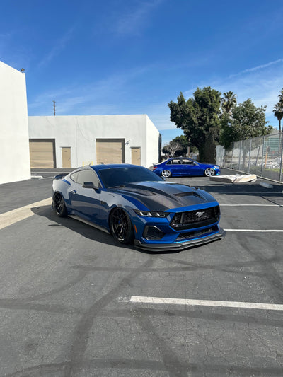 2024 Mustang Dry Carbon Fiber Terminator Hood Vented Design
