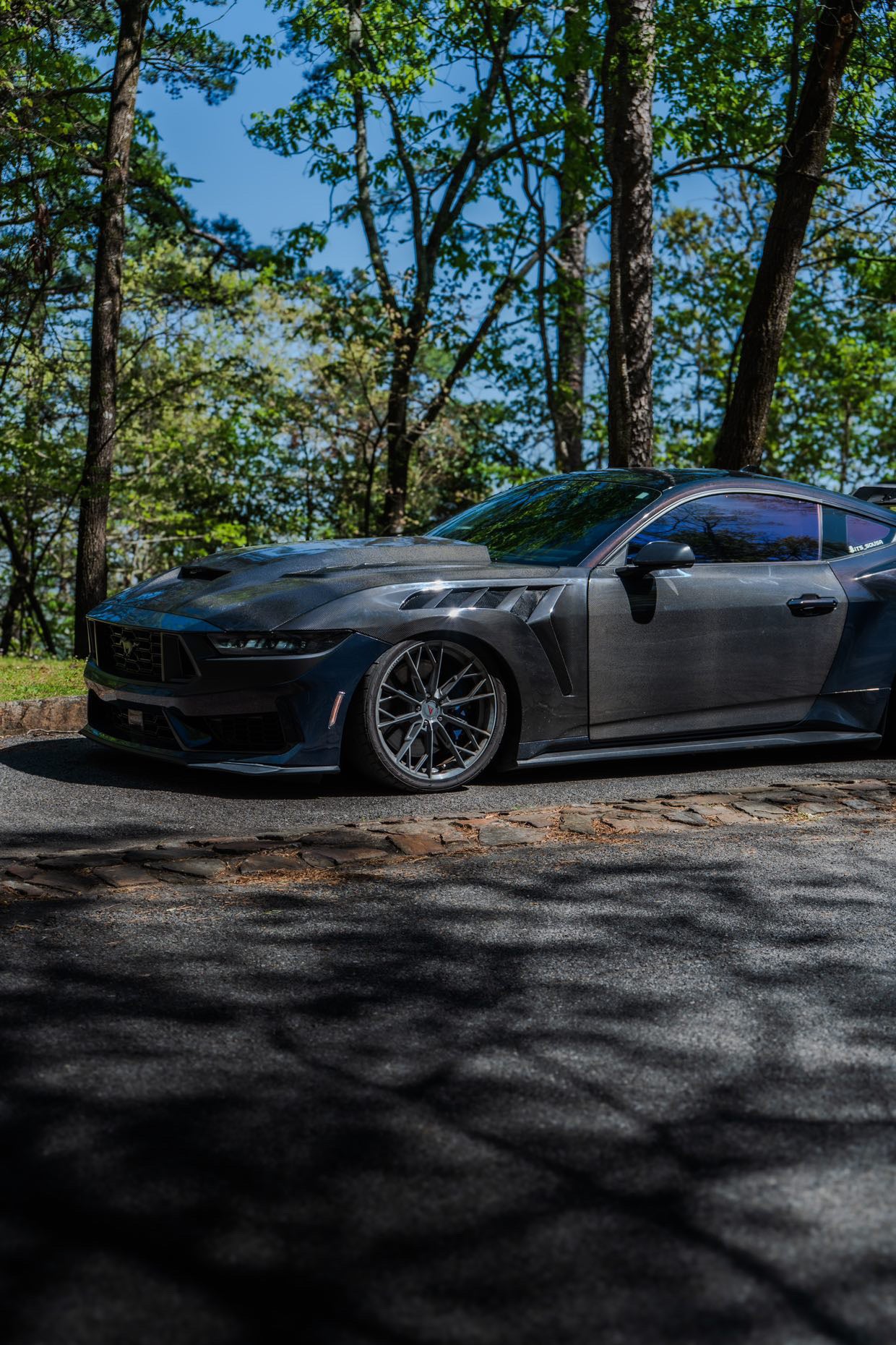 S650 Mustang carbon fiber GTD fenders with widebody fit