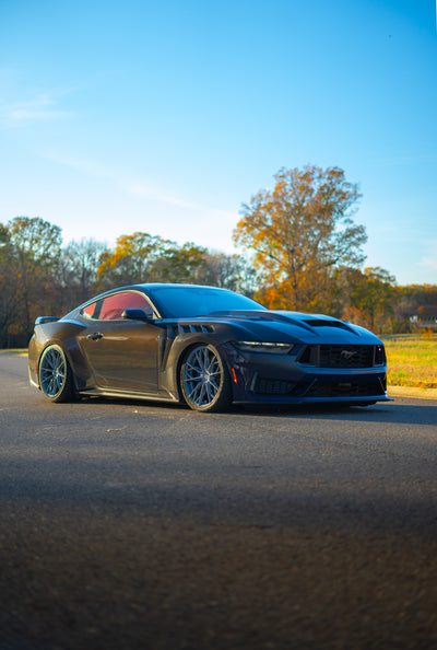 2024 Mustang Dry Carbon Fiber Terminator Hood Vented Design
