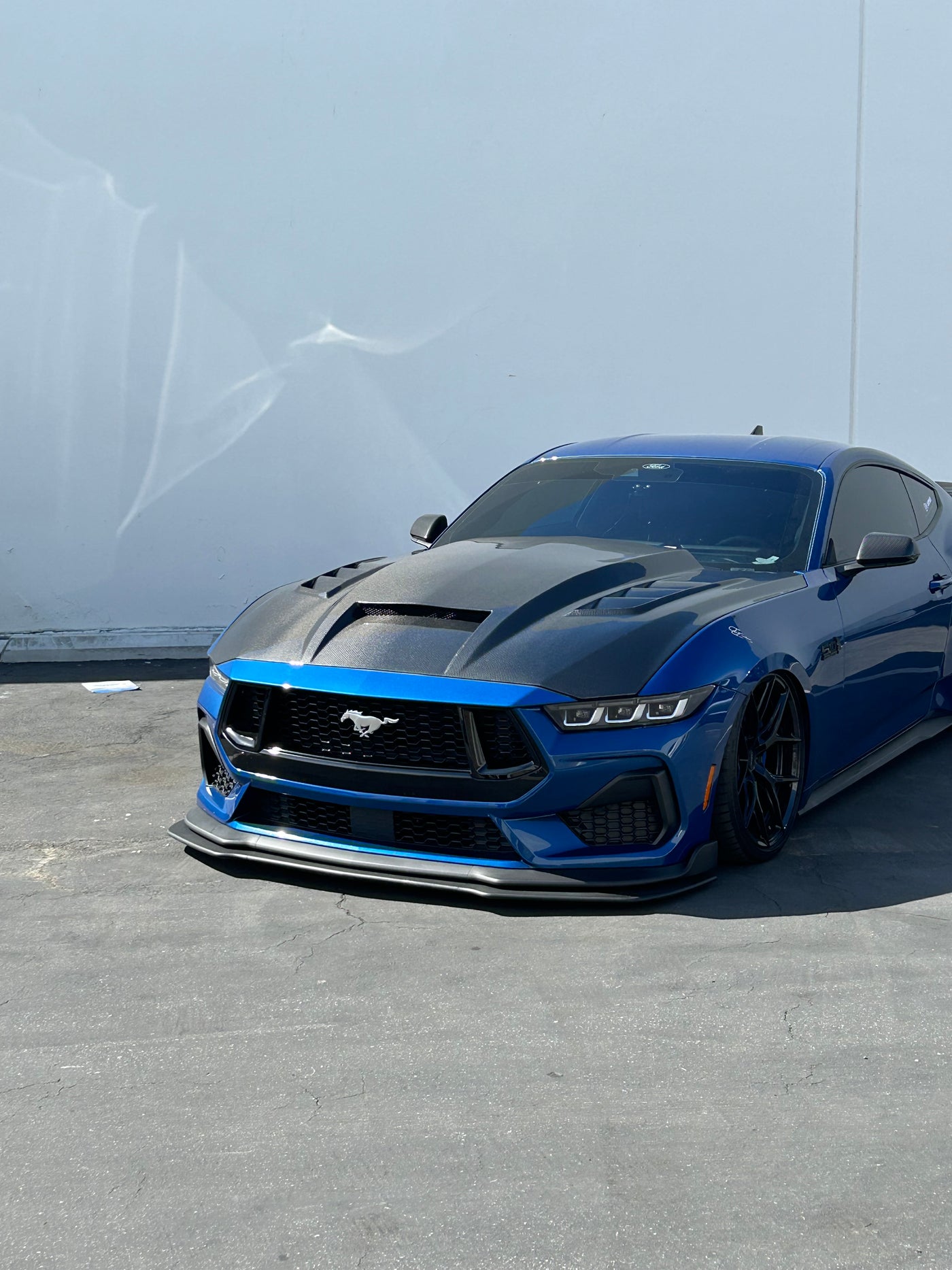 2024 Mustang Dry Carbon Fiber Terminator Hood Vented Design