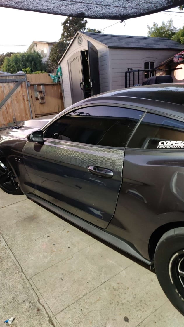 S550 carbon fiber doors Mustang lightweight exterior parts
