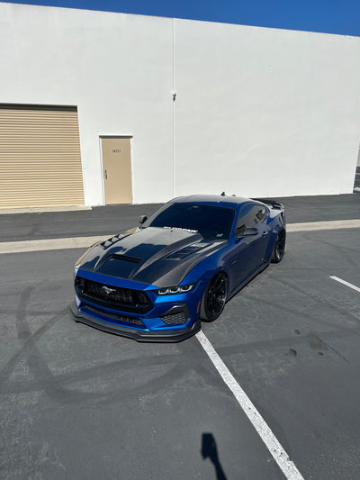 2024 Mustang Dry Carbon Fiber Terminator Hood Vented Design