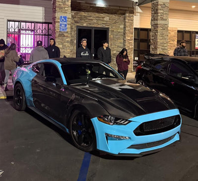 S550 carbon fiber doors Mustang lightweight exterior parts
