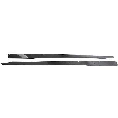 Mustang carbon fiber side skirts glossy and forged 2024
