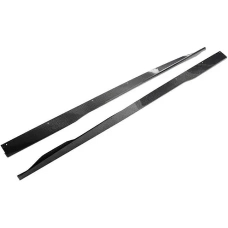 Mustang carbon fiber side skirts glossy and forged 2024