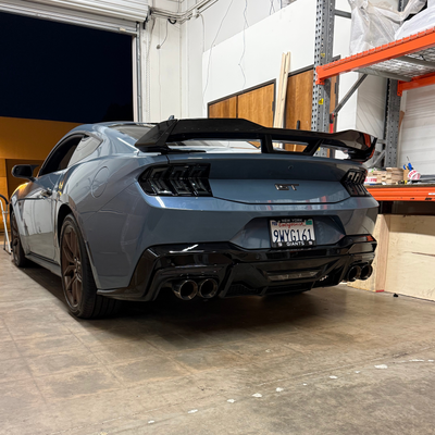 2024+ Mustang Dark Horse Style Rear Diffuser | Gloss Black