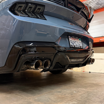 2024+ Mustang Dark Horse Style Rear Diffuser | Gloss Black