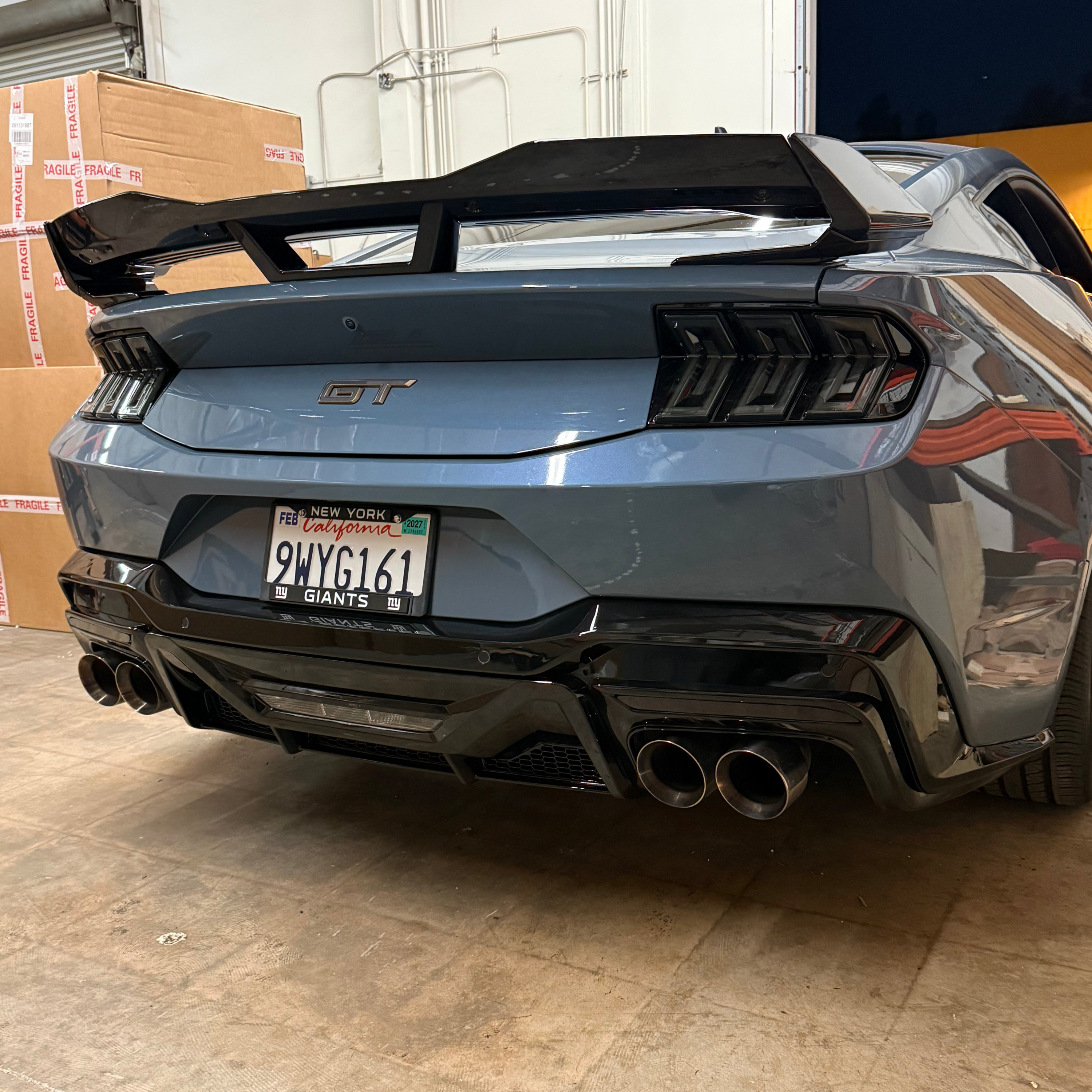 2024+ Mustang Dark Horse Style Rear Diffuser | Gloss Black