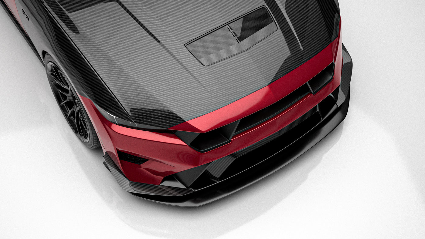 2024 Mustang carbon fiber bumper for EcoBoost, GT, Dark Horse