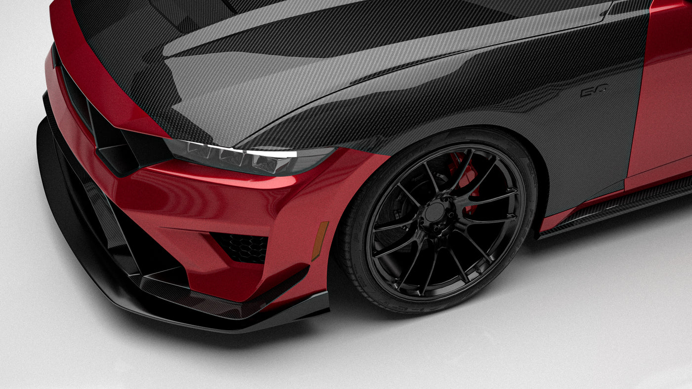 2024 Mustang carbon fiber bumper for EcoBoost, GT, Dark Horse