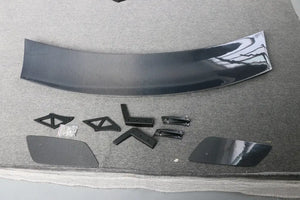 S650 Mustang carbon fiber spoiler with billet brackets