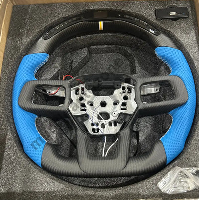2024 Mustang steering wheel LED perforated leather heated