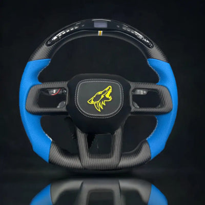 2024 Mustang steering wheel LED perforated leather heated