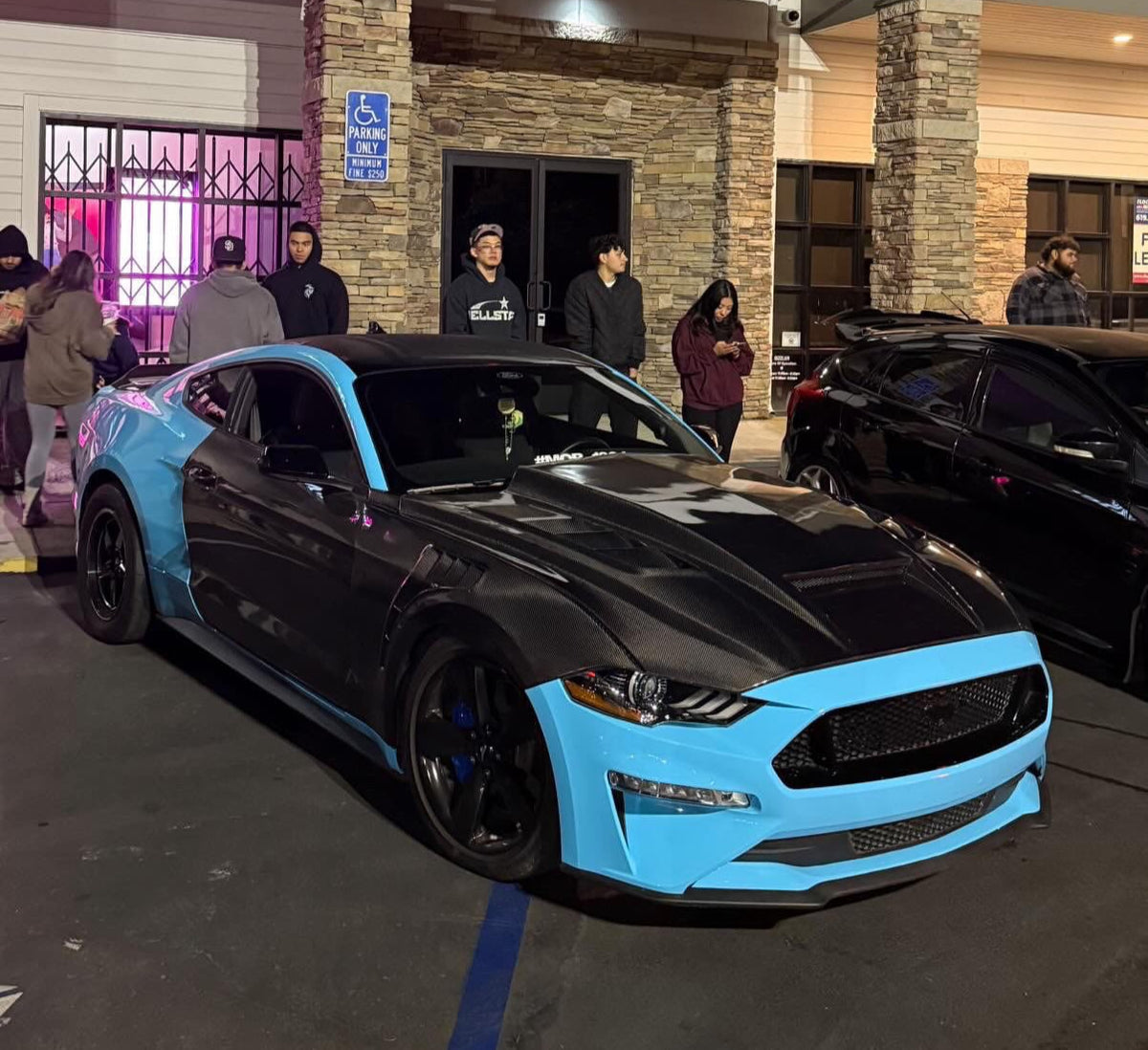S550 carbon fiber doors Mustang lightweight exterior parts