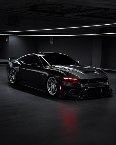 Carbon Fiber Terminator Hood for 2024+ Ford Mustang S650 by MAZ Muscle