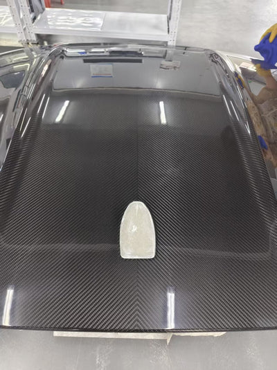 Dry Carbon Fiber Roof for 2015–2025 Ford Mustang by MAZ Muscle