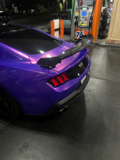 GT4-R Carbon Fiber Wing for 2015–2023 and 2024+ Ford Mustang by MAZ Muscle