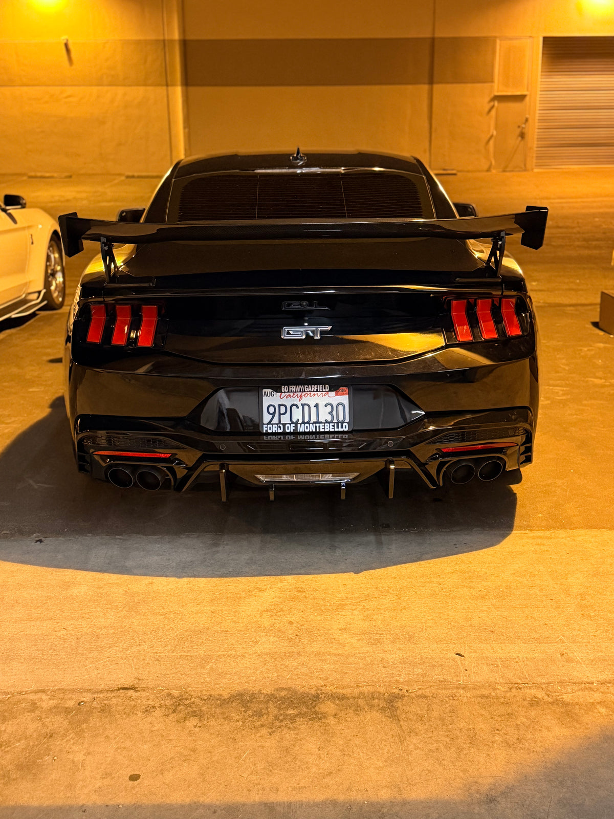 V3 Gloss Black Diffuser for 2024+ Ford Mustang S650 by MAZ Muscle