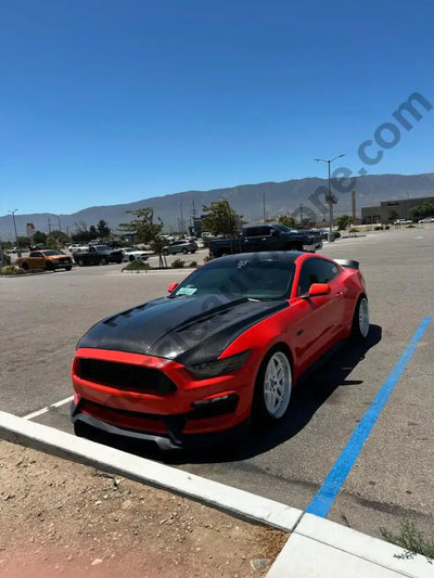 Mustang AMS carbon fiber hood lightweight racing performance