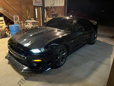 Carbon fiber Mustang GT500 hood with pre-drilled mounts