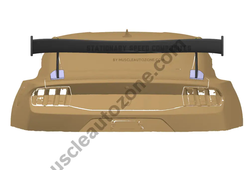 Mustang carbon fiber rear wing for GT models 2015 to 2024