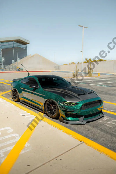 Shelby Super Snake carbon fiber Mustang hood dual vents