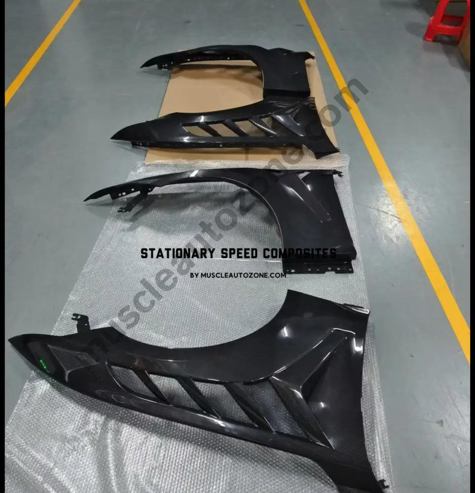 S650 Mustang carbon fiber GTD fenders with widebody fit